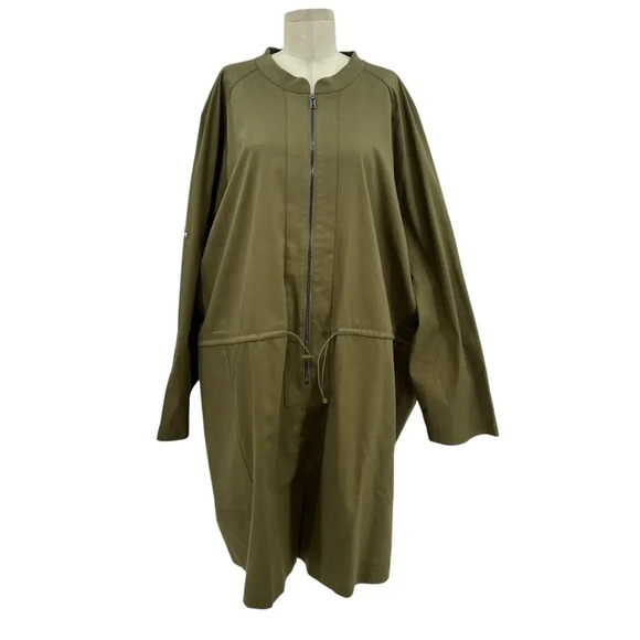 The Drop iam.muse Martini‎ Olive Romper Zip Front Plus Size 5X - Picture 2 of 13